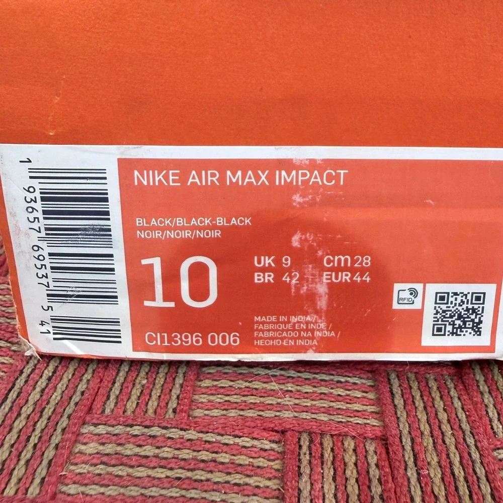 Nike Air Max Impact Black Men's 10 Basketball Shoes New in Box